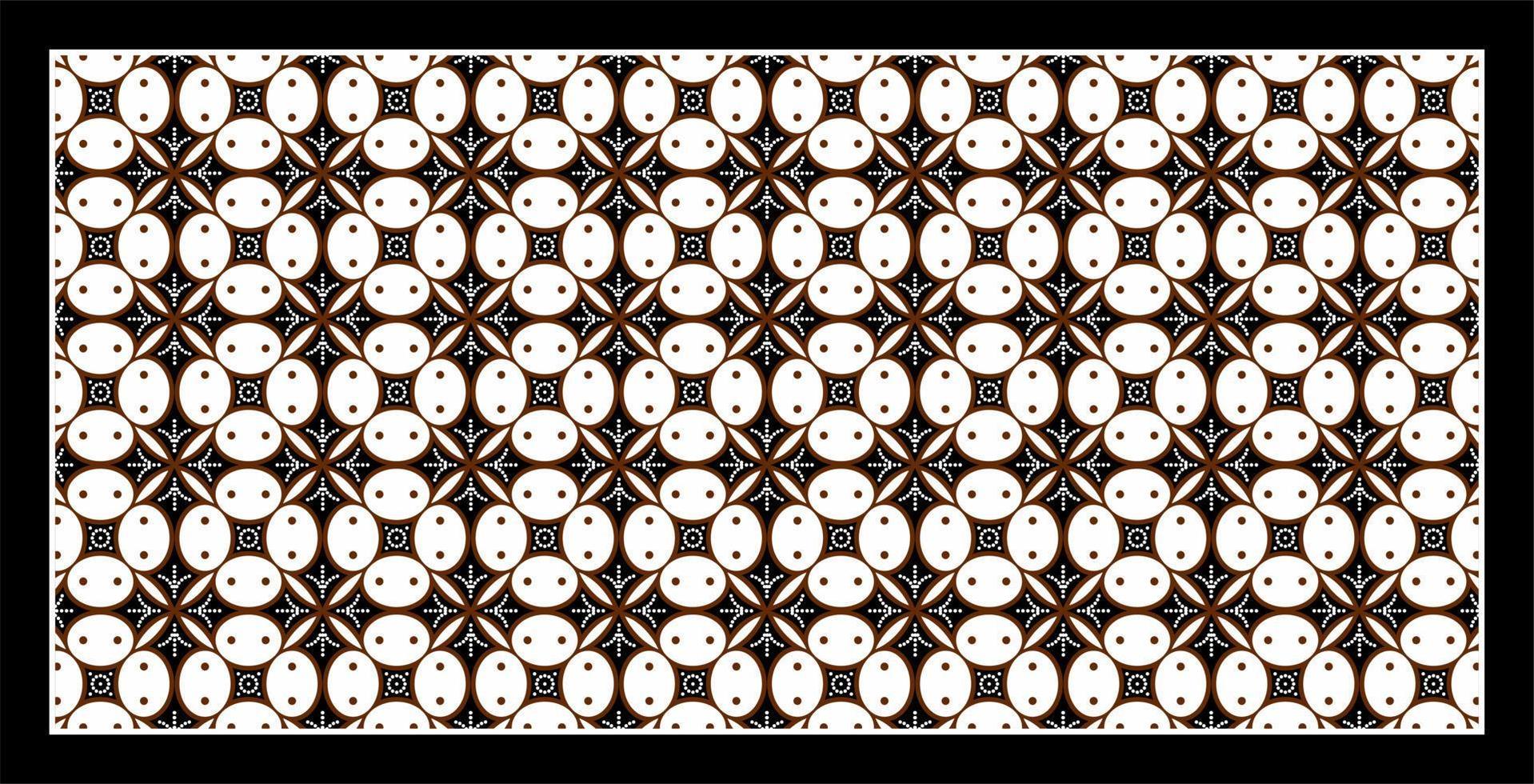 JAVANESE BATIK KAWUNG PATTERN... vector