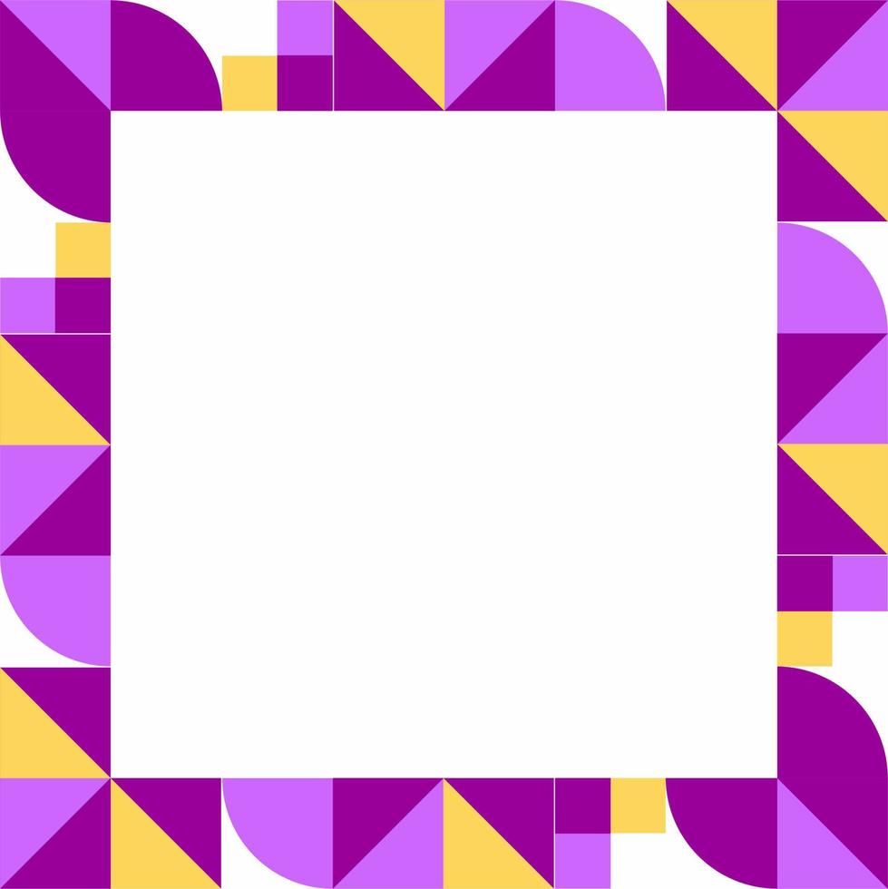 Flat geometric square background Free Vector
