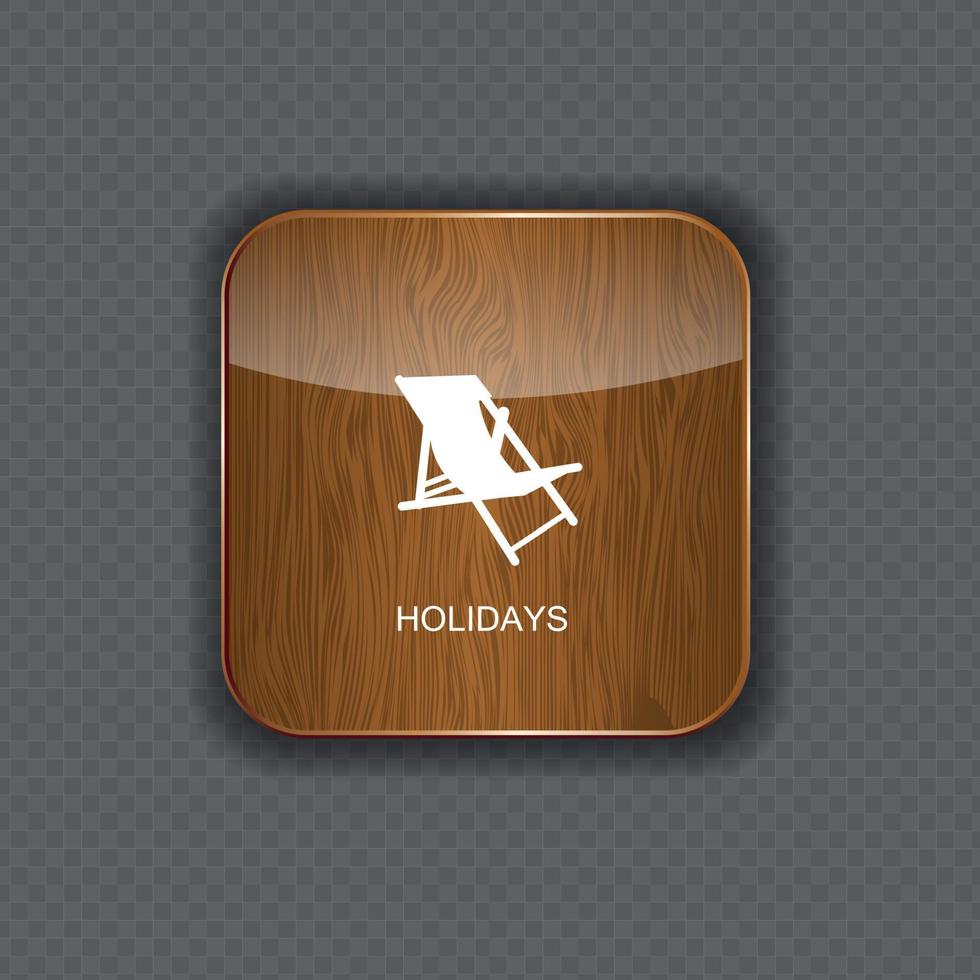 Holidays application icons vector