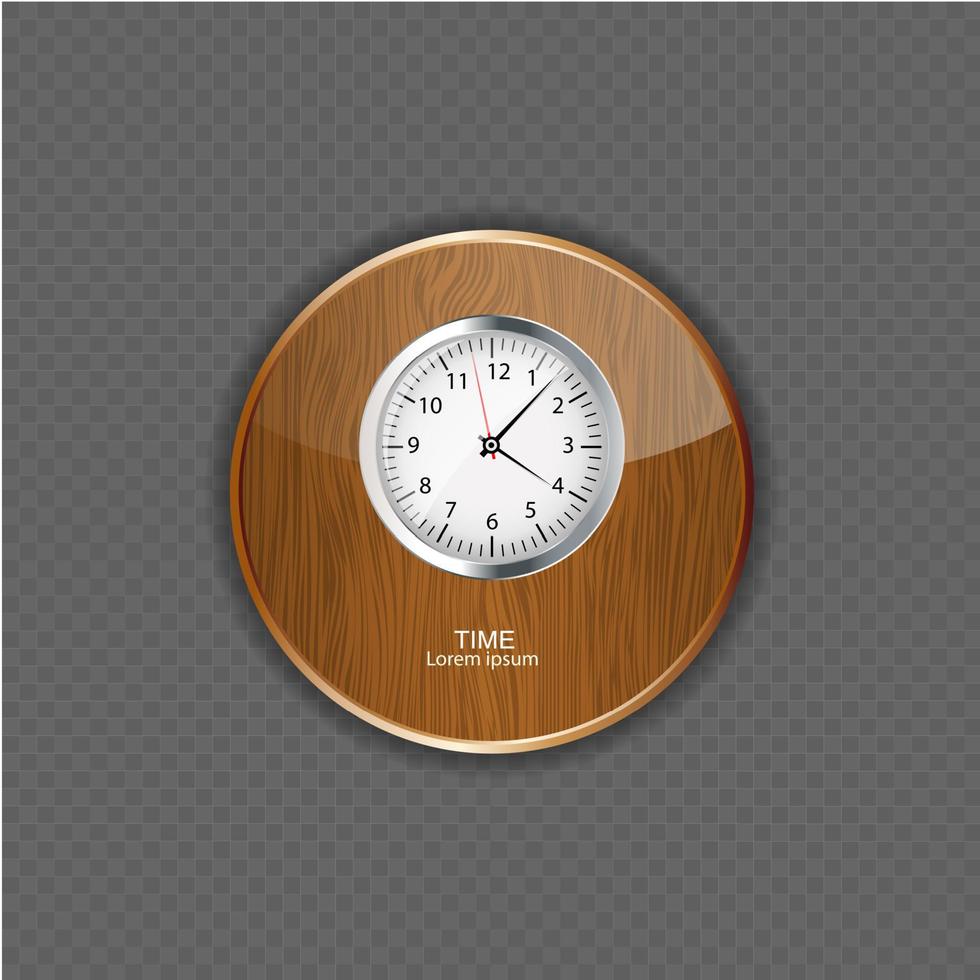 Watch wood application icons vector