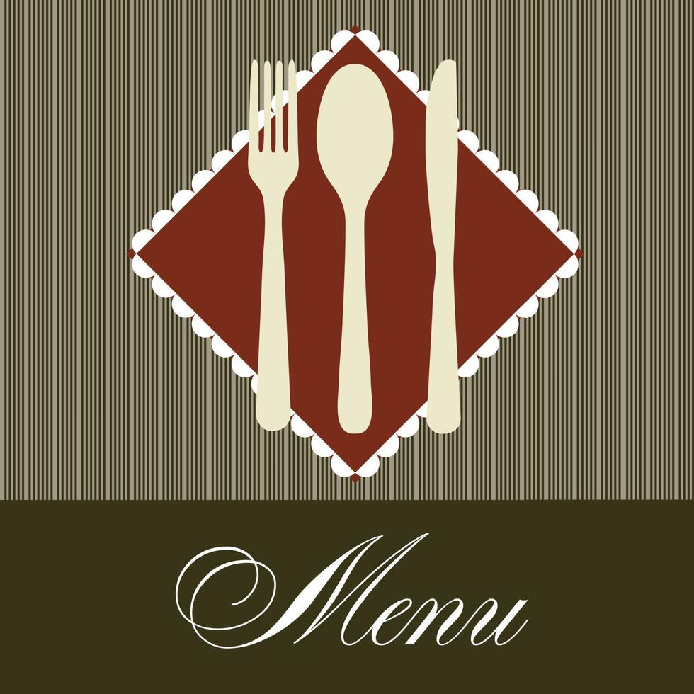 Ilustración de vector de plantilla de menú de restaurante