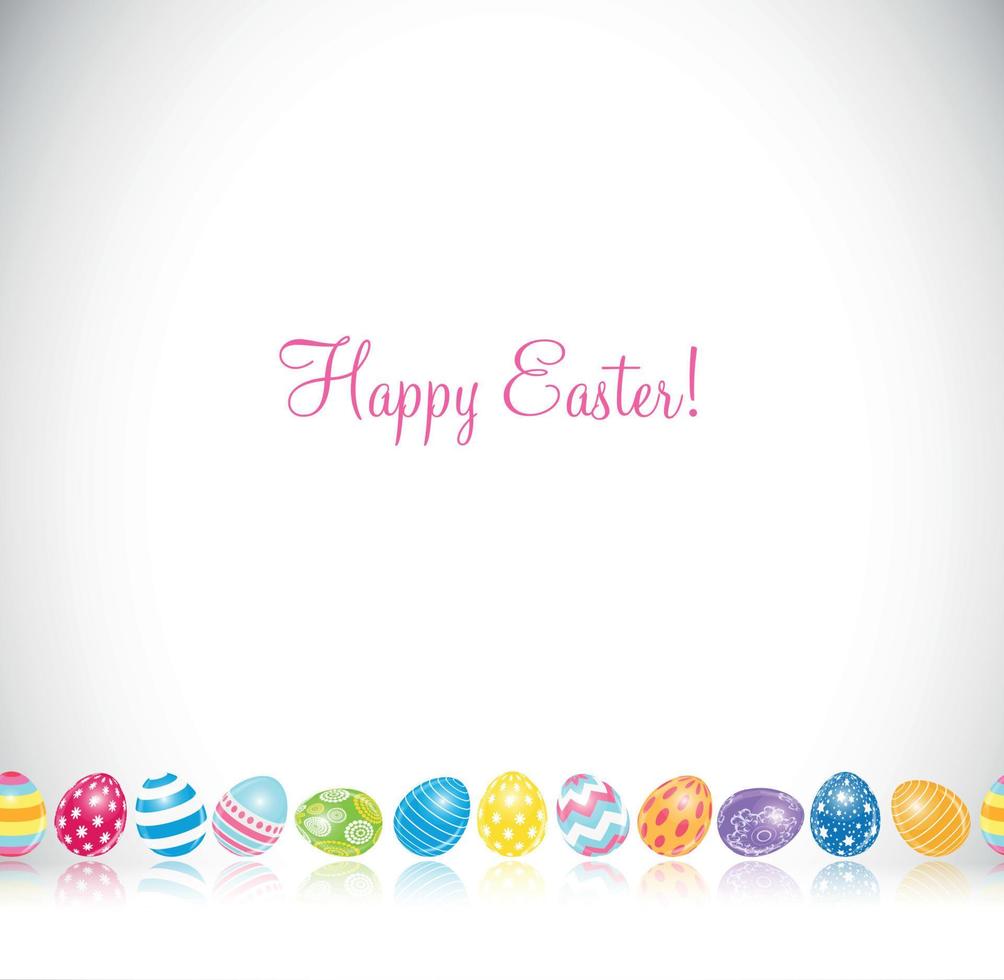 Beautiful Easter Egg Background Vector Illustration