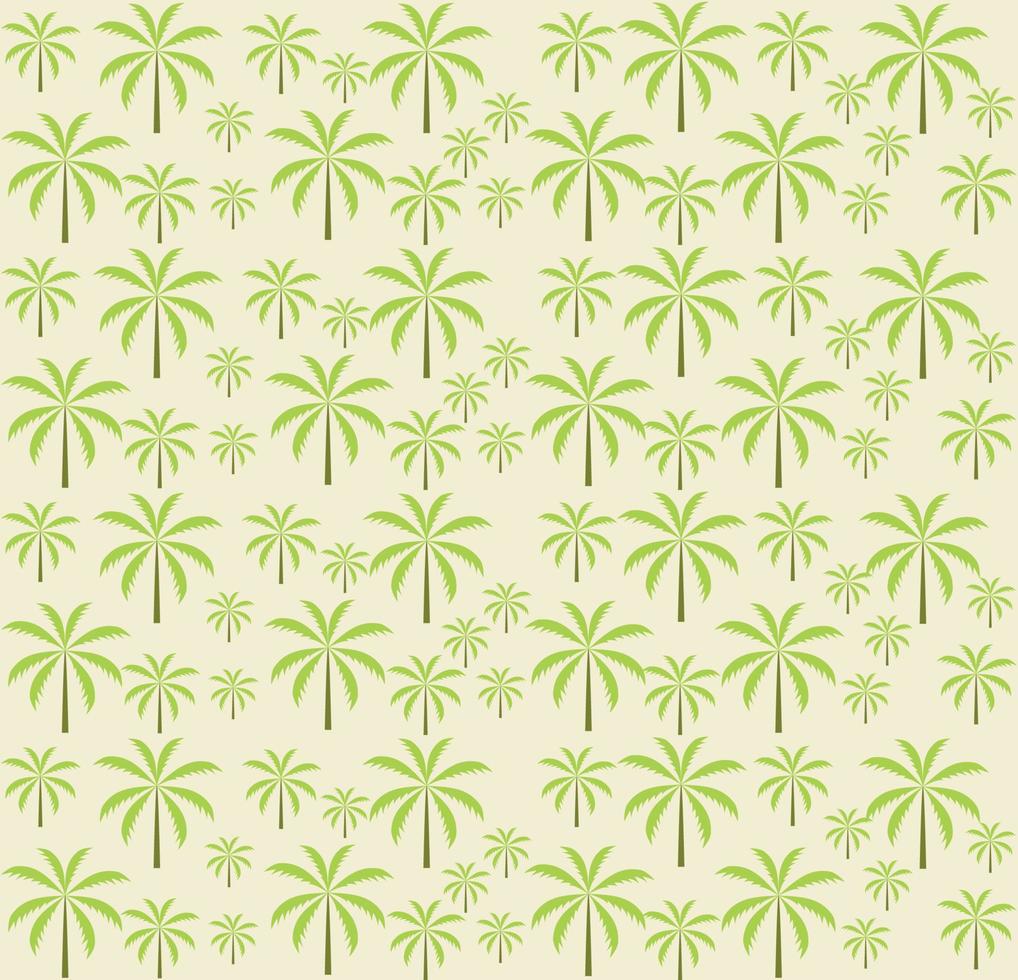 Palm trees seamless pattern. Vector illustration. EPS 10.