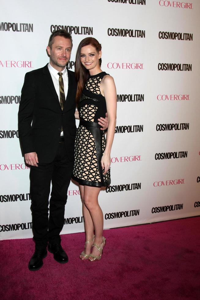 LOS ANGELES, OCT 12 - Chris Hardwick, Lydia Hearst at the Cosmopolitan Magazines 50th Anniversary Party at the Ysabel on October 12, 2015 in Los Angeles, CA photo