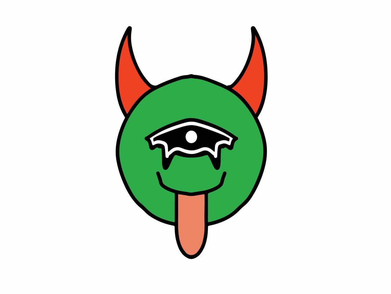 one eye smiling emoji vector