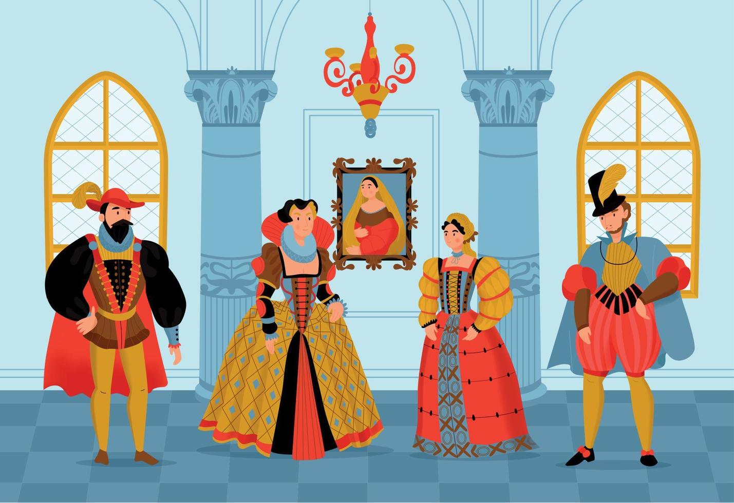 Renaissance Style Composition vector