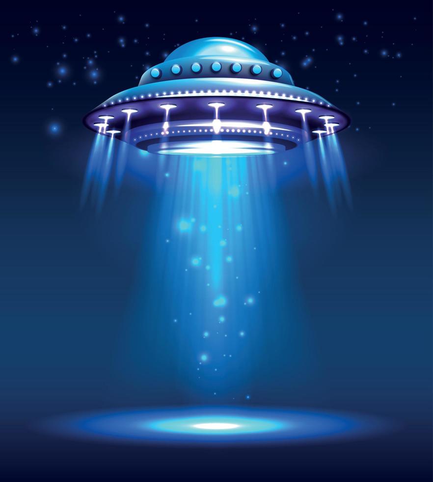 Alien UFO Background vector