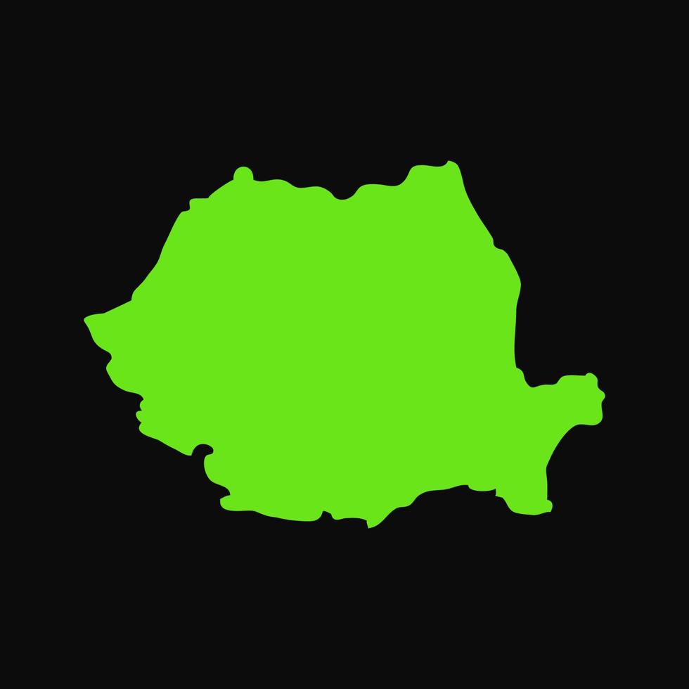Romania map on white background vector