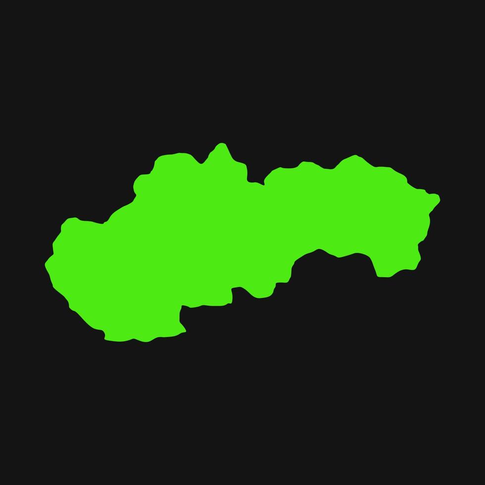 Slovakia map on white background vector