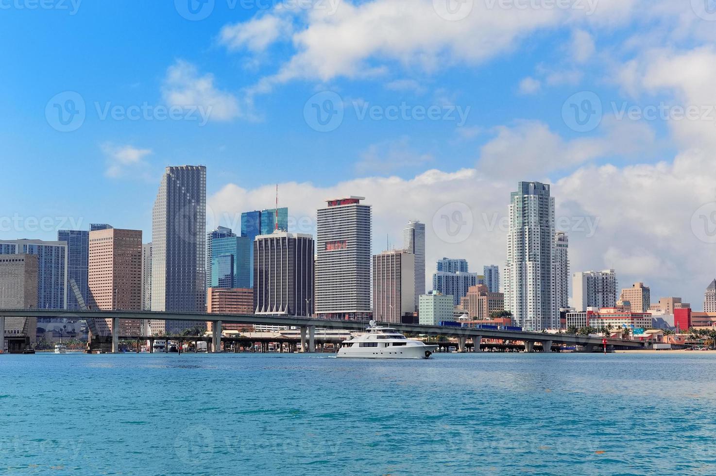 Miami skyscrapers view photo