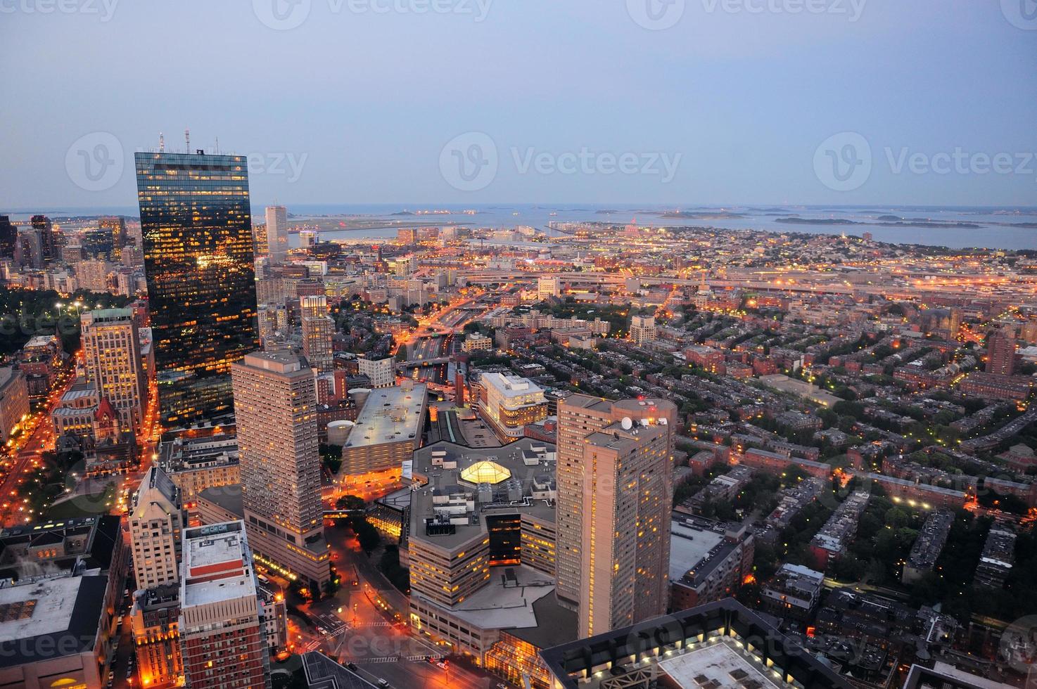 Boston night view photo