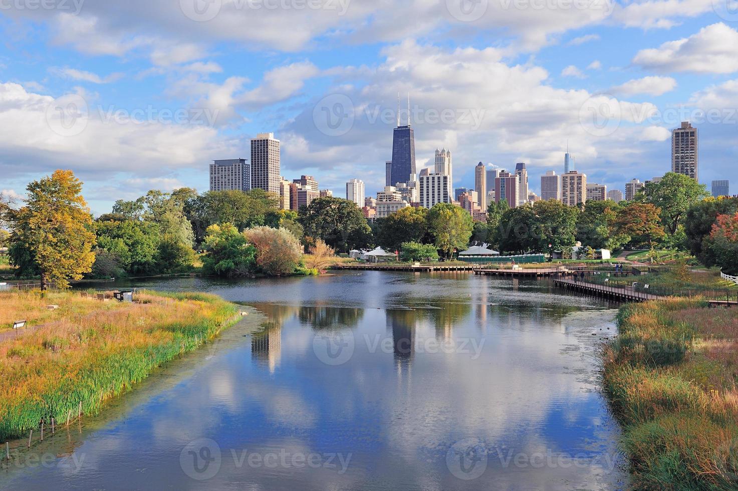 Chicago skyline view photo