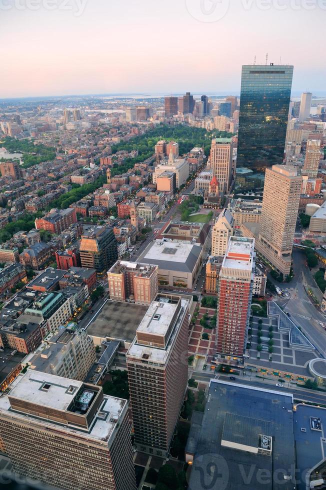 Boston aerial view photo