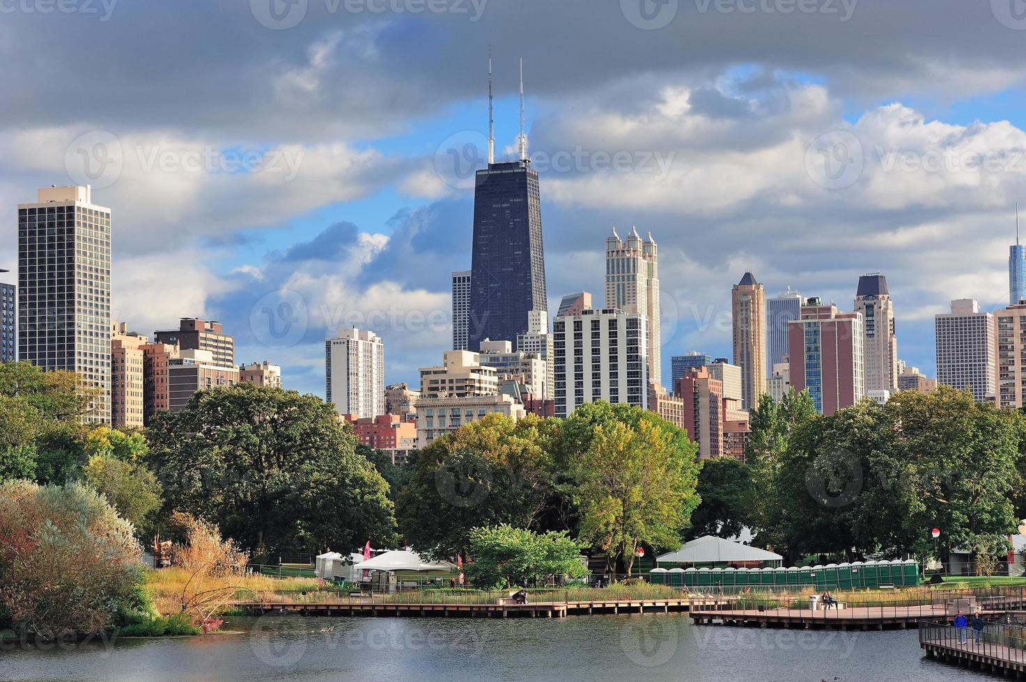 Chicago skyline view photo