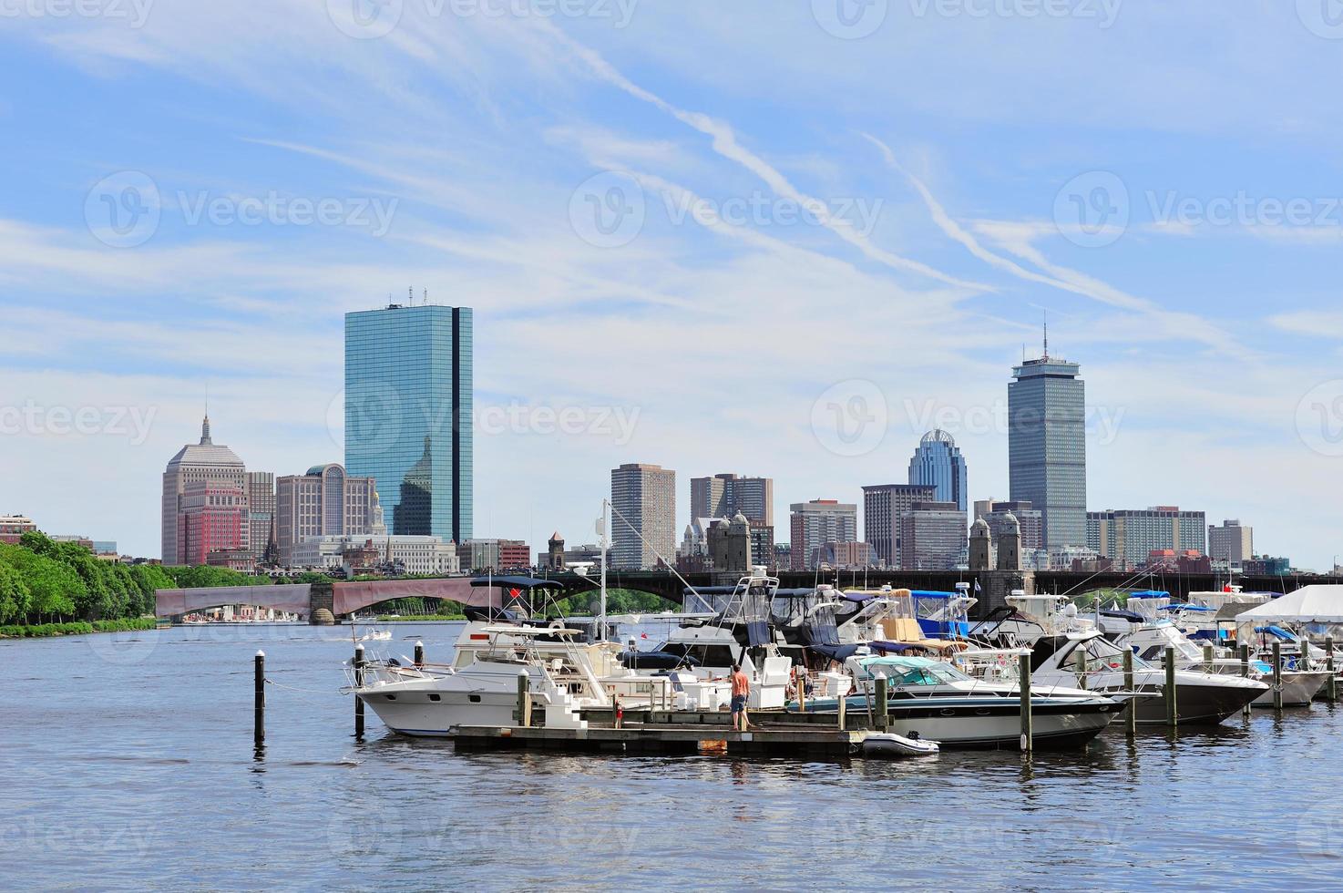 Boston cityscape view photo