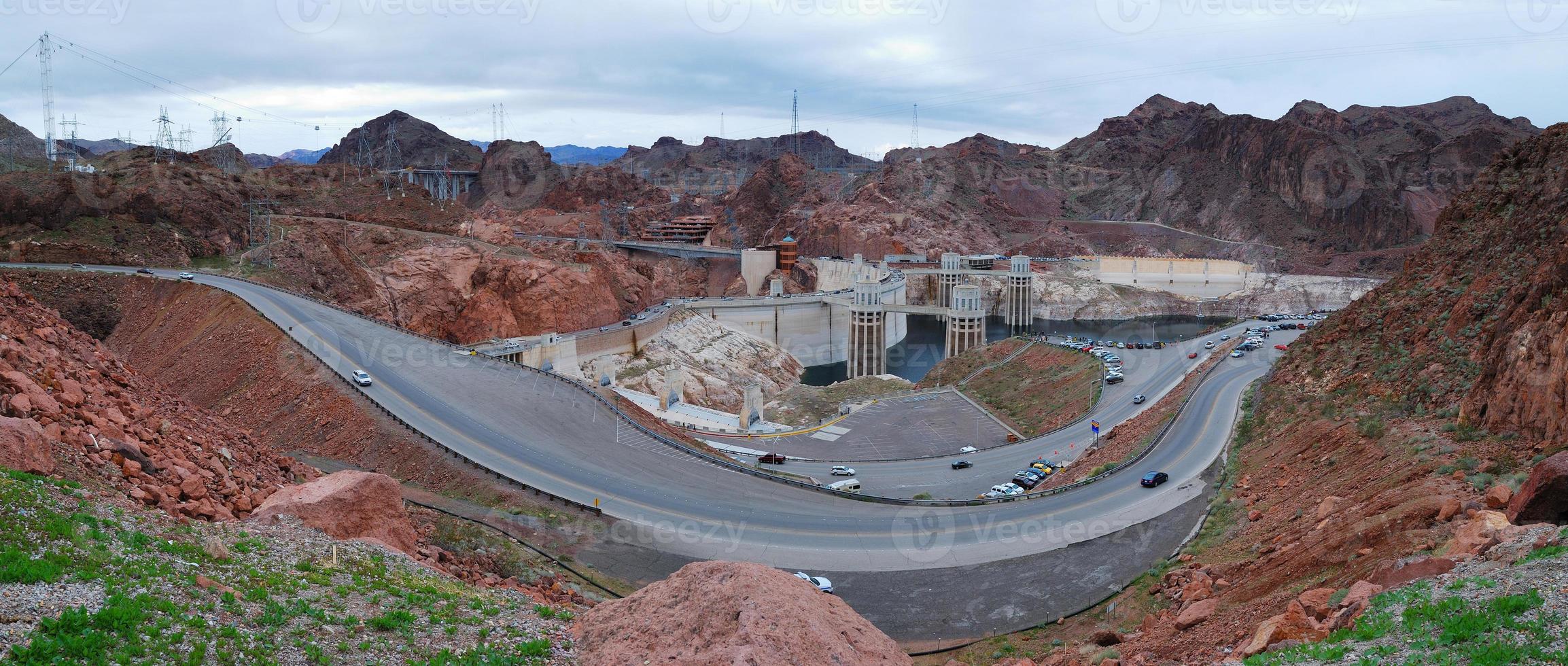 Road aerial view photo