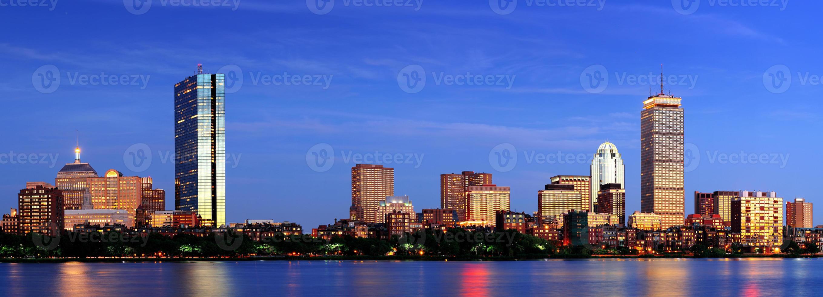 vista de la ciudad de boston foto