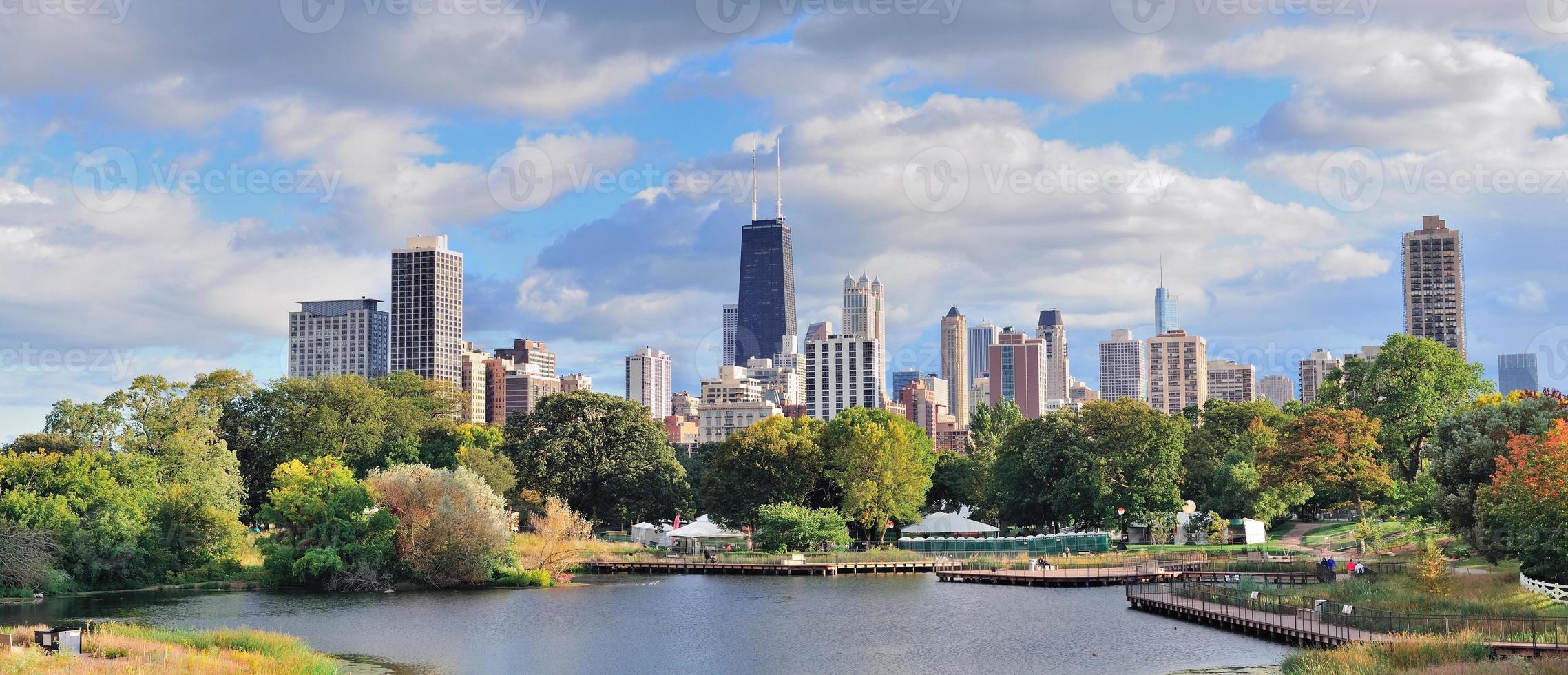 Chicago skyline view photo