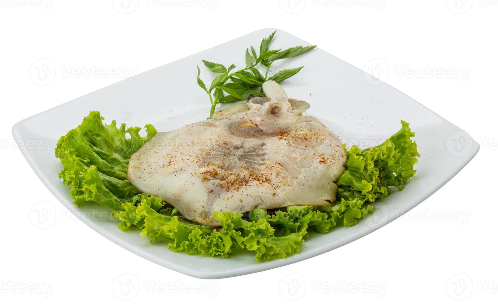 Grilled ray fish photo