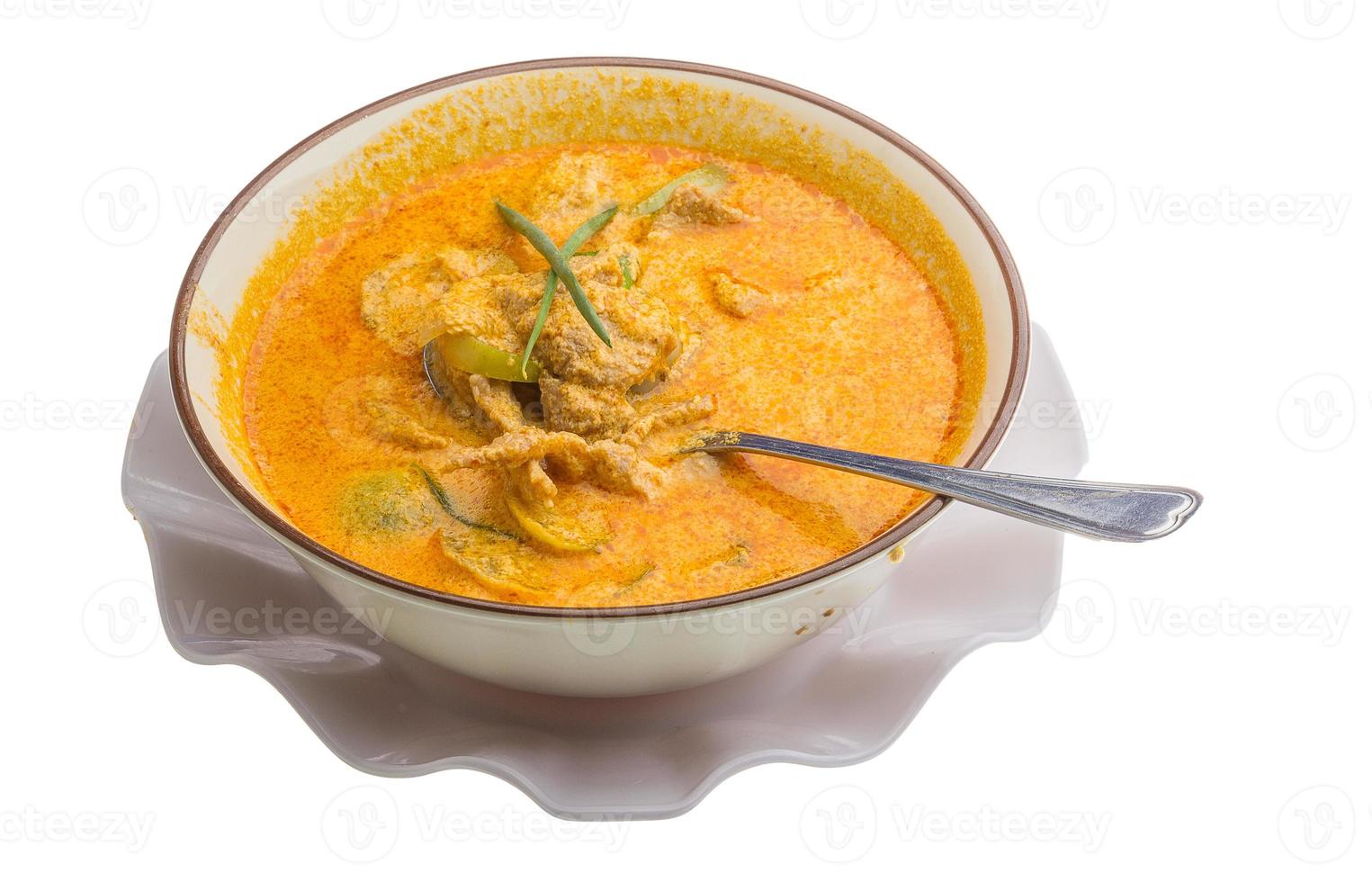 Red curry with pork photo