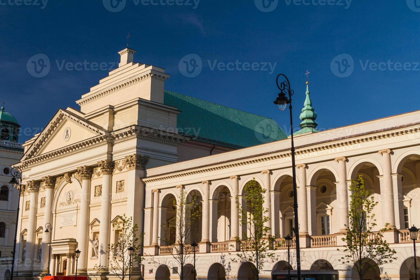 Warsaw, Poland. Saint Anne neoclassical church in Old Town quarter. UNESCO World Heritage Site. photo