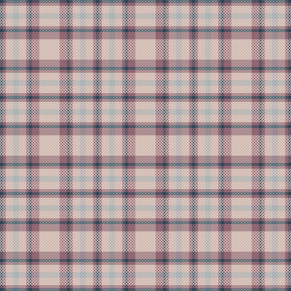 Tartan plaid pattern with texture and warm color. vector