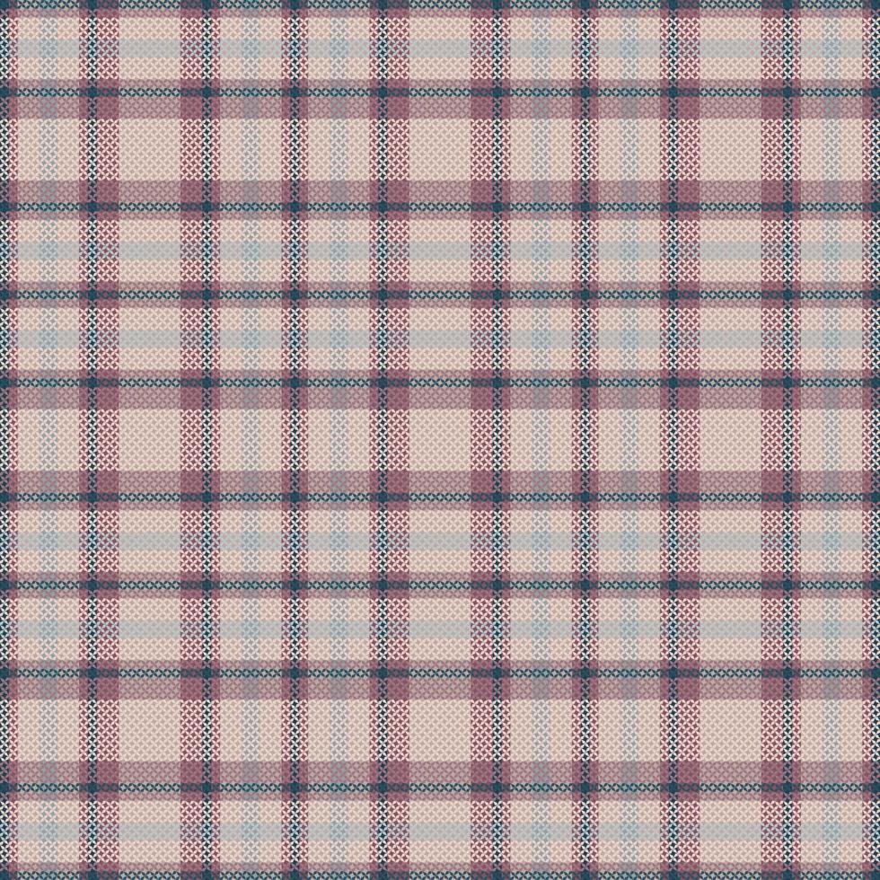 Tartan plaid pattern with texture and warm color. vector