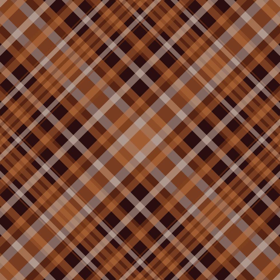 Tartan plaid pattern with texture and warm color. Vector illustration.