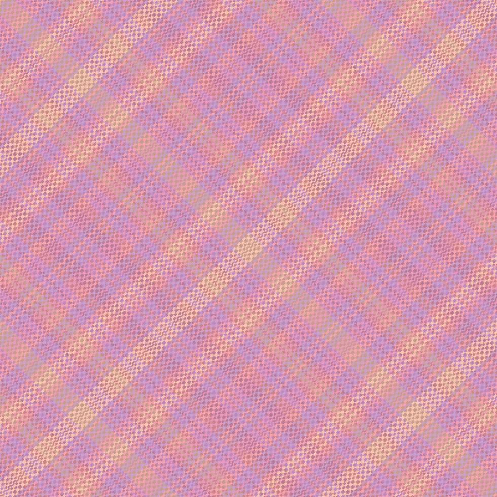 Tartan plaid pattern with texture and warm color. vector