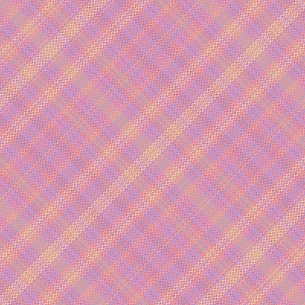 Tartan plaid pattern with texture and warm color. vector