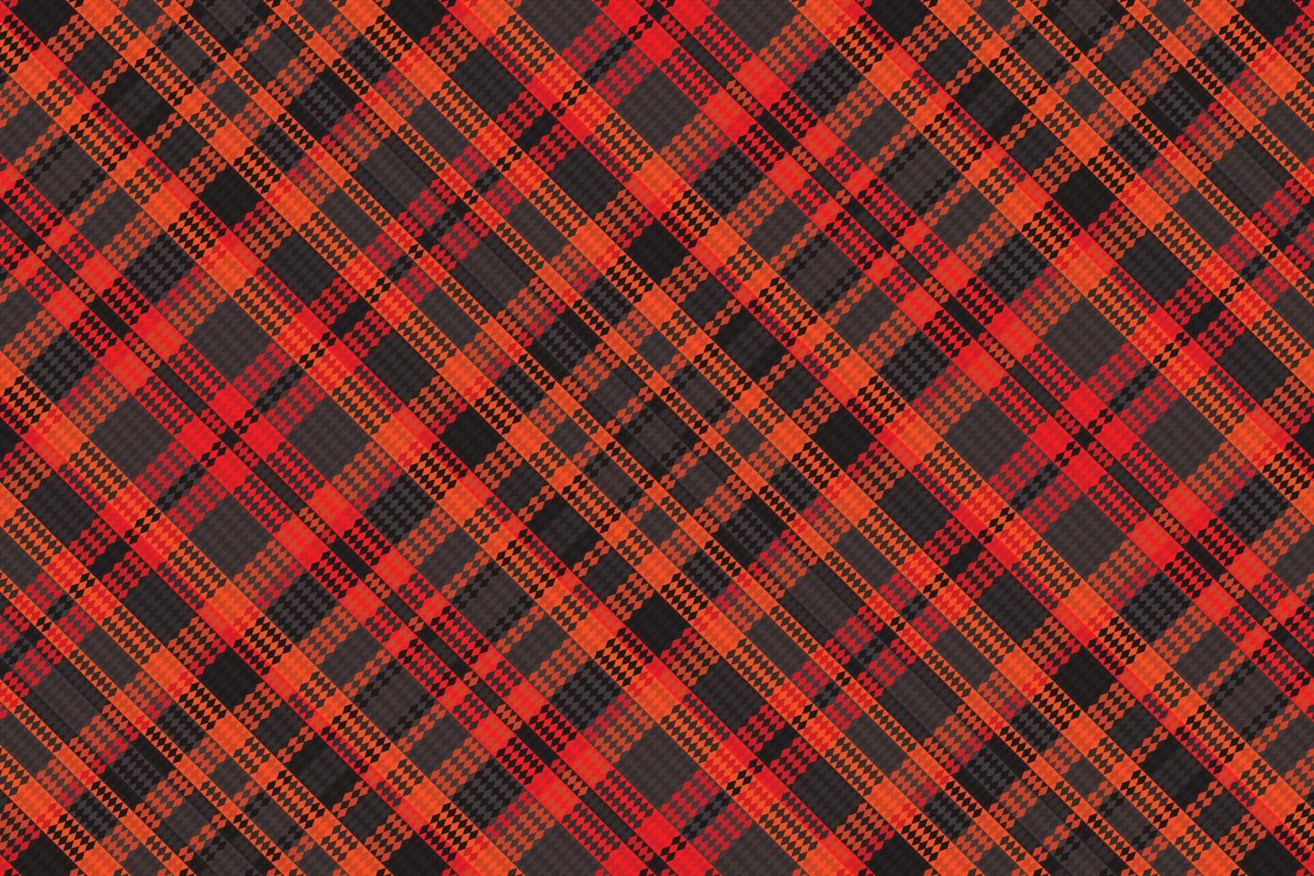 Tartan plaid pattern with texture and warm color. vector