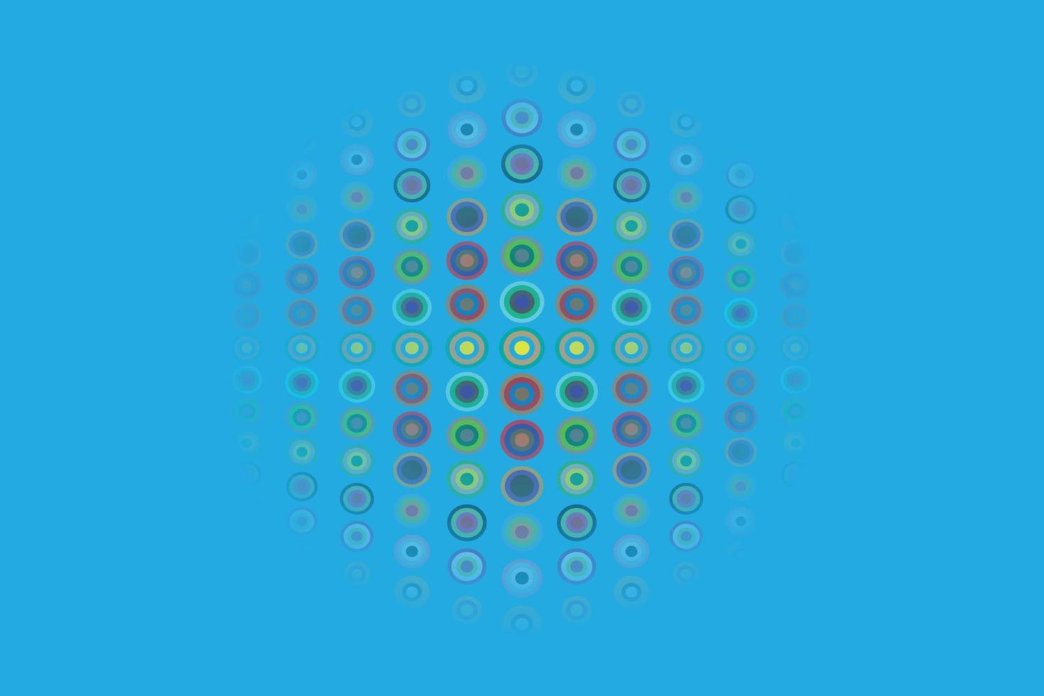 Abstract colorful bubble vector