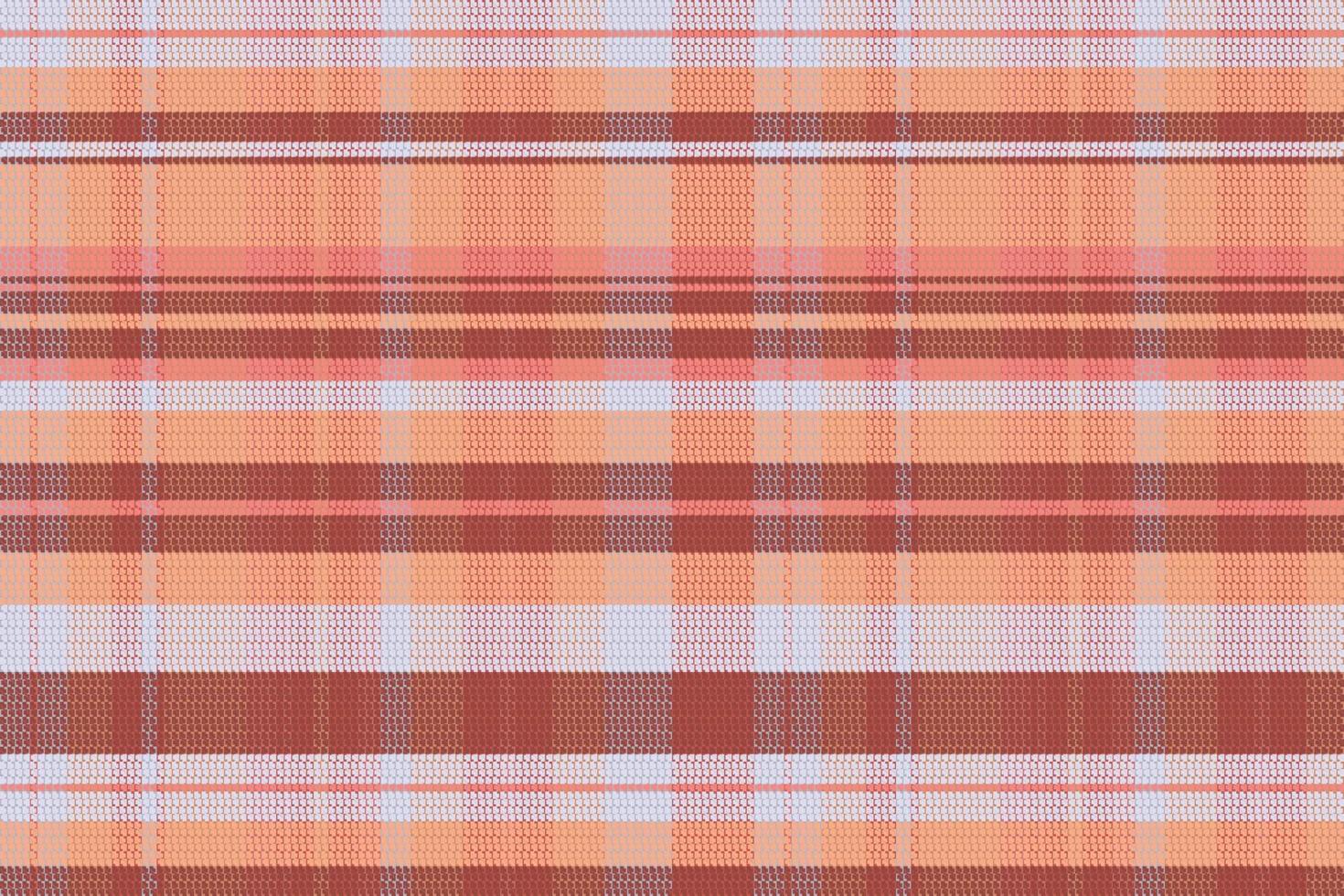 Tartan plaid pattern with texture and warm color. vector