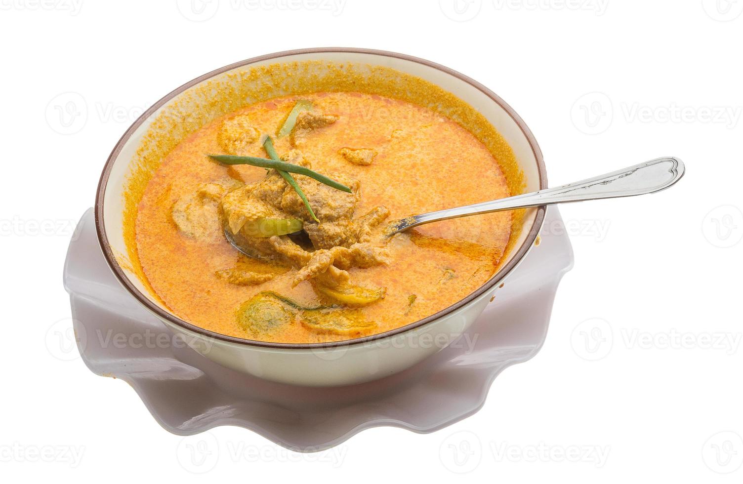 Red curry with pork photo