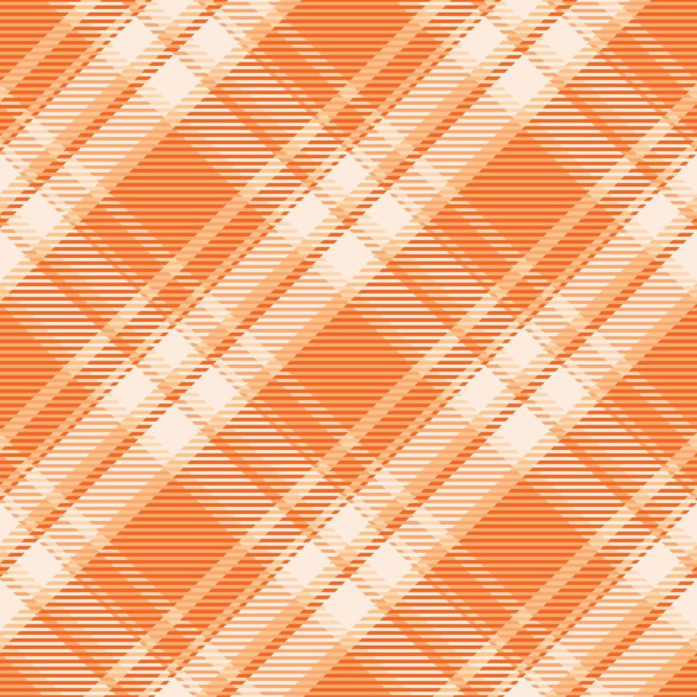 Tartan plaid pattern with texture and warm color. vector