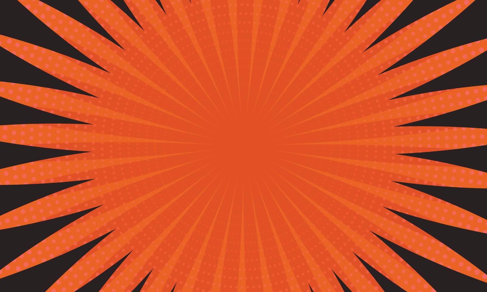 Orange and black line and halftone background. vector