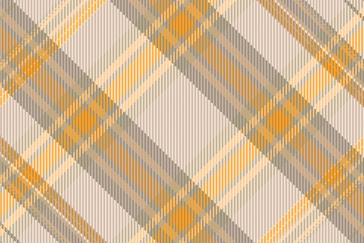 Tartan plaid pattern with texture and warm color. vector