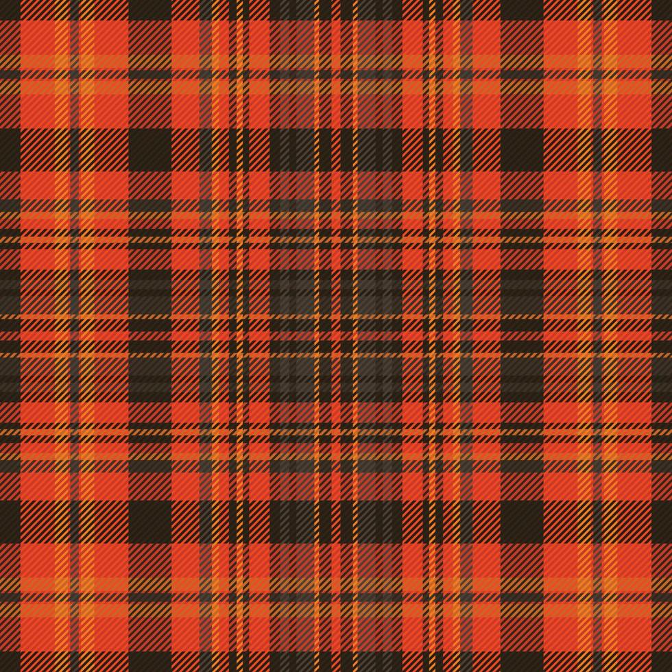 Tartan plaid pattern with texture and warm color. vector