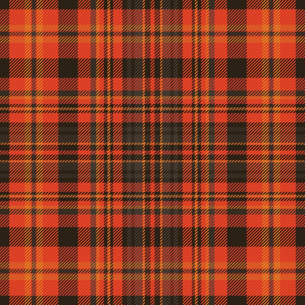 Tartan plaid pattern with texture and warm color. vector