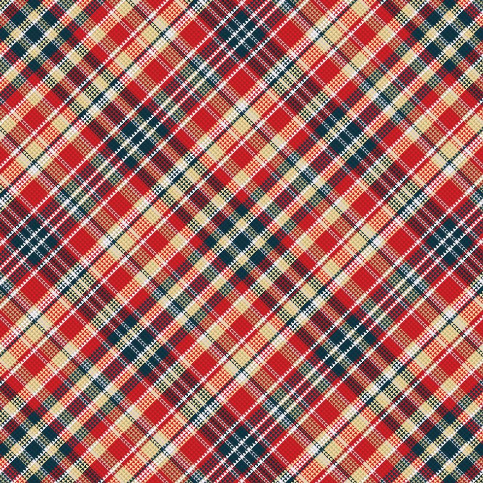 Tartan plaid pattern with texture. vector