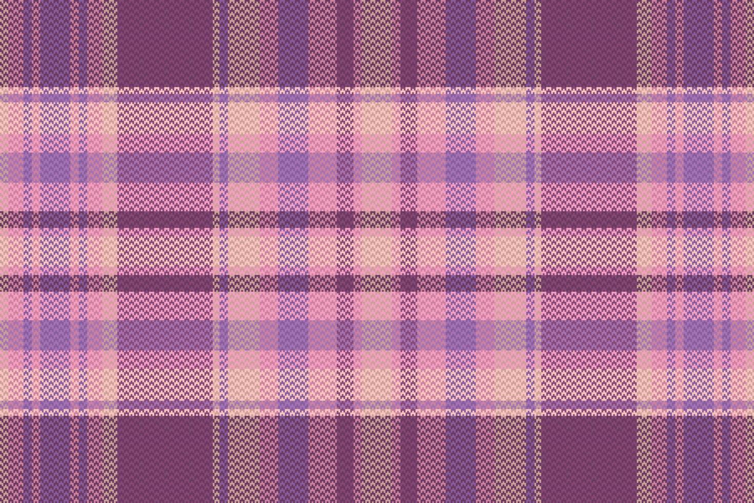 Tartan plaid pattern with texture and warm color. vector