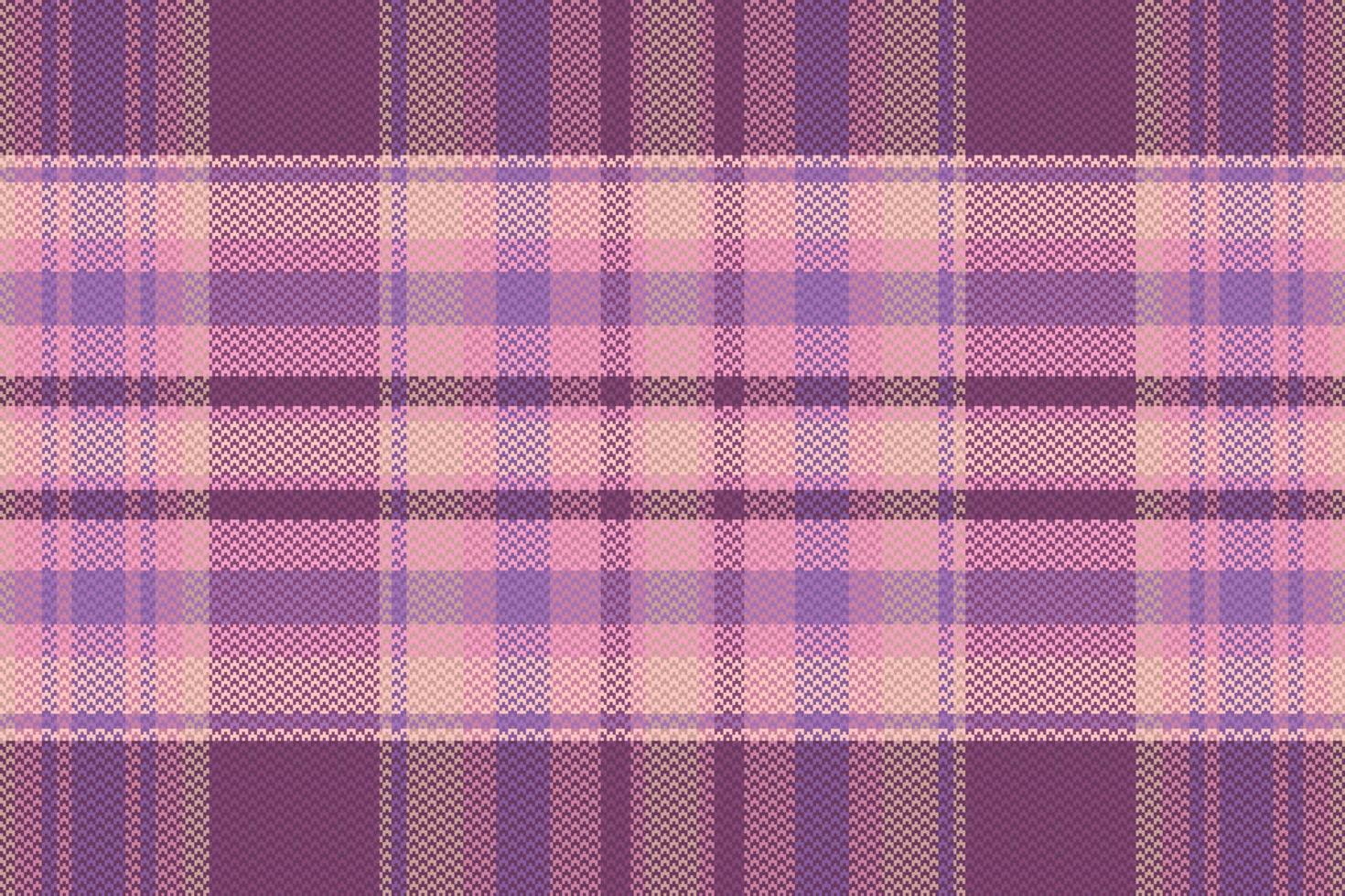 Tartan plaid pattern with texture and warm color. vector