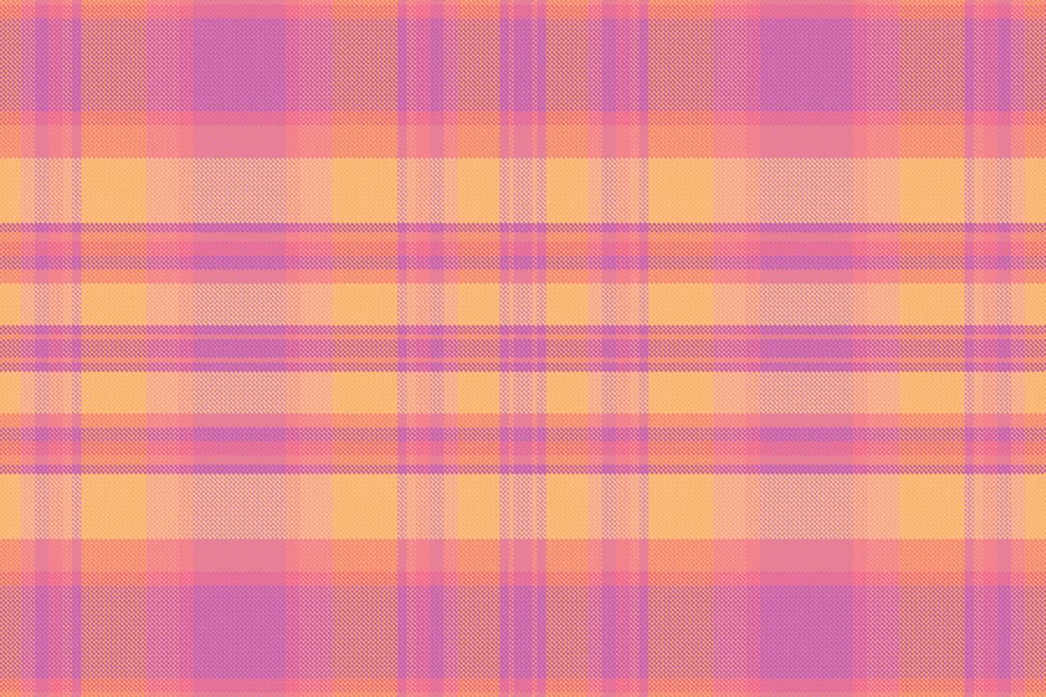 Tartan plaid pattern with texture and warm color. vector