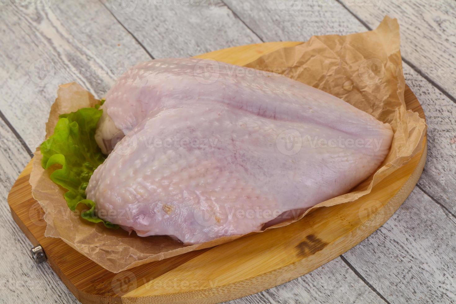 Raw chicken breast photo