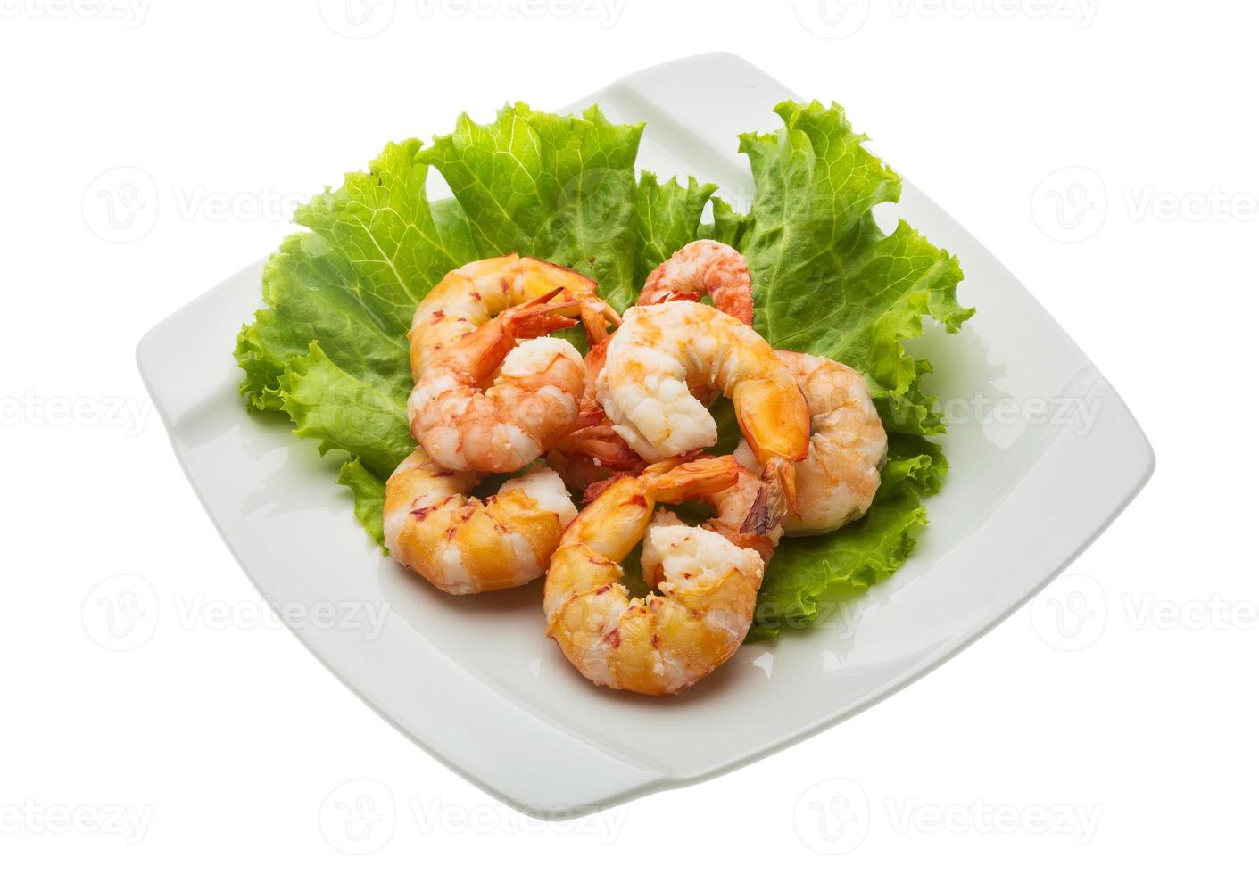 Unshelled king prawn photo