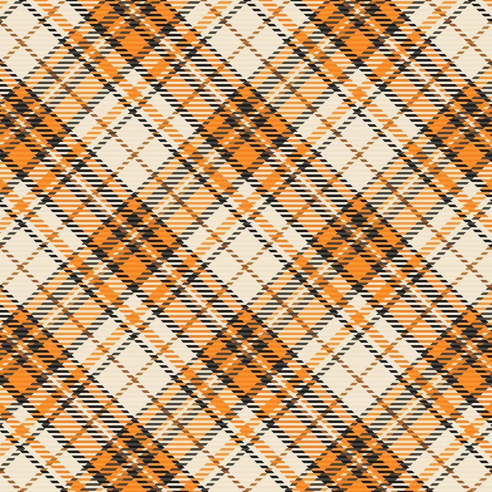 Tartan plaid pattern with texture and warm color. vector