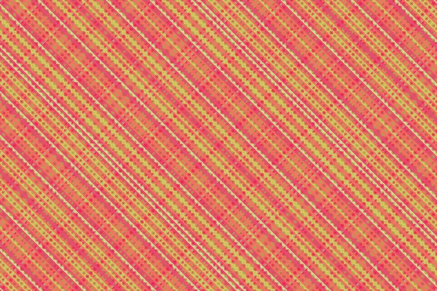 Tartan plaid pattern with texture and warm color. vector