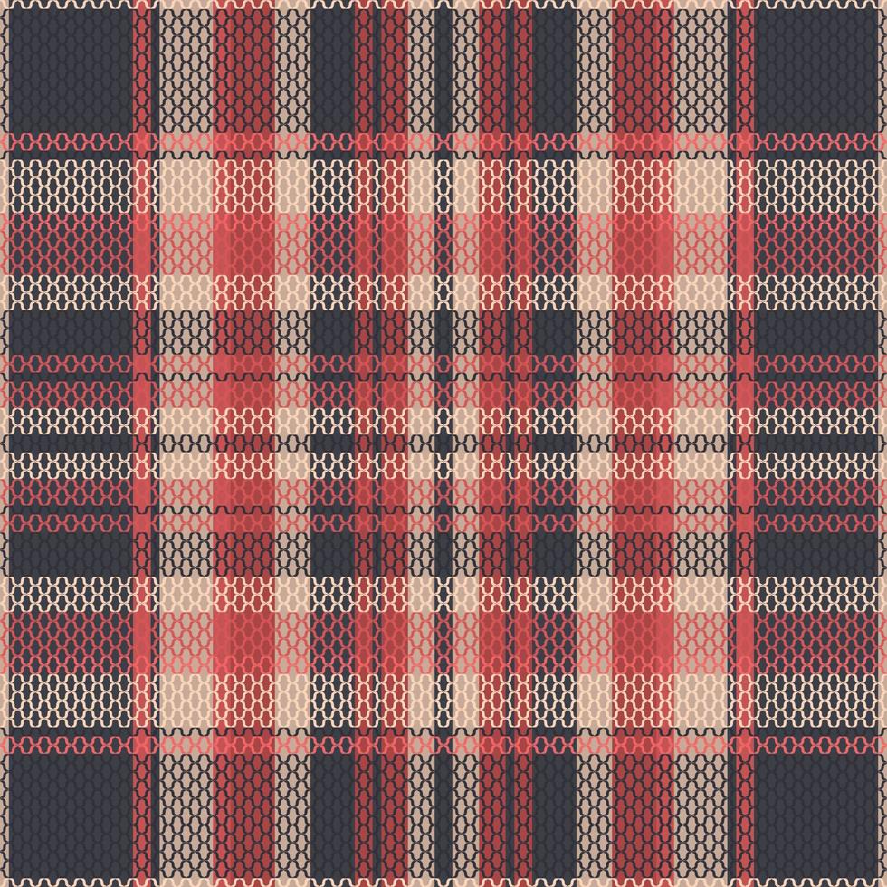 Tartan plaid pattern with texture and warm color. vector