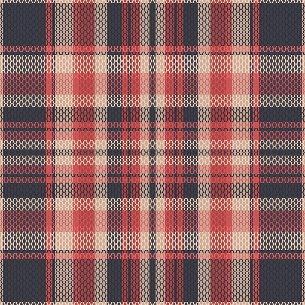 Tartan plaid pattern with texture and warm color. vector