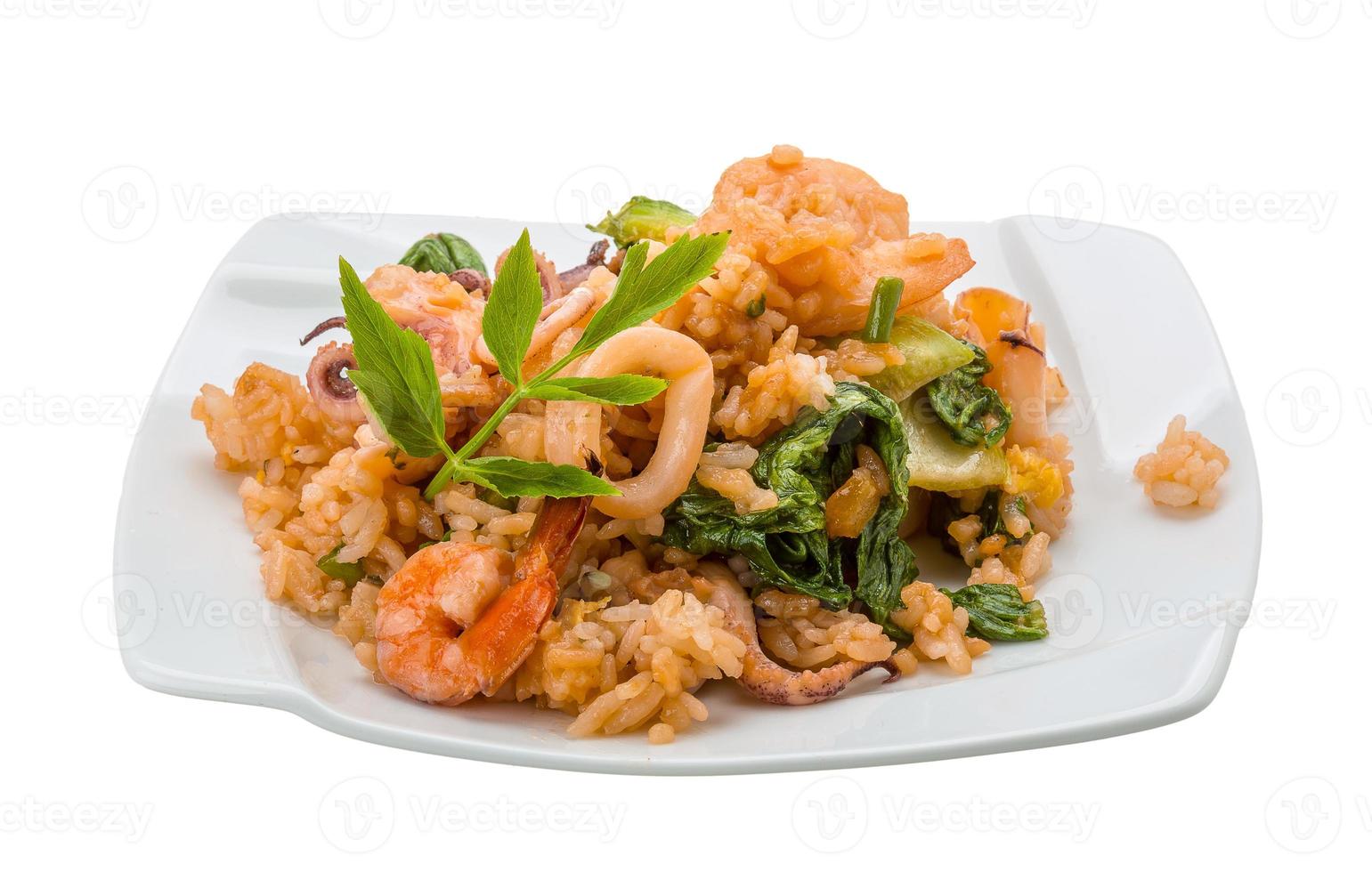 arroz con mariscos foto